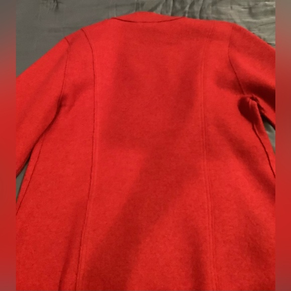 Vintage Eileen Fisher Red Wool Jacket, Size XL. - Picture 11 of 16